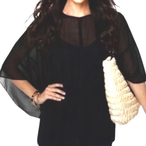 Tory Burch Margarete Sheer Top - Picture 2 of 7